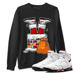 Jordan 7 Cardinal Sneaker Match Tees Santa Stuck In Chimney Sneaker Tees Jordan 7 Cardinal Sneaker Release Tees Unisex Shirts