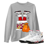 Jordan 7 Cardinal Sneaker Match Tees Santa Stuck In Chimney Sneaker Tees Jordan 7 Cardinal Sneaker Release Tees Unisex Shirts