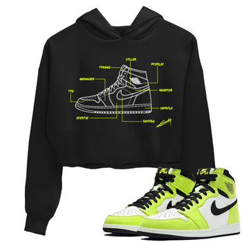 Jordan 1 Visionaire Sneaker Match Tees Schematic Sneaker Tees Jordan 1 Visionaire Sneaker Release Tees Women's Shirts