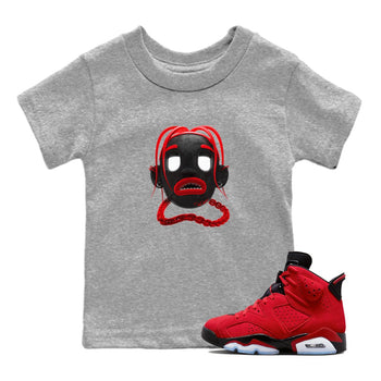 Air Jordan 6 Toro Bravo Goosebumps Boy Baby and Kids Sneaker Tees 3D Graphic Design Shirts AJ6 Toro Bravo Kids Sneaker Tees Size Chart