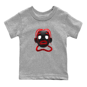 Air Jordan 6 Toro Bravo Sneaker Match Tees Goosebumps Boy Sneaker Tees 3D Graphic Design Shirts AJ6 Toro Bravo Sneaker Release Tees Kids Shirts Heather Grey 2