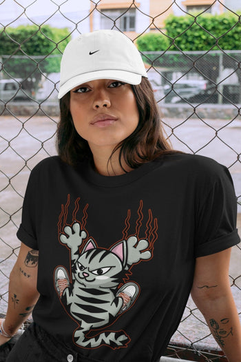 Jordan 1 Seafoam Sneaker Match Tees Scratching Cat Sneaker Tees Jordan 1 Seafoam Sneaker Release Tees Unisex Shirts