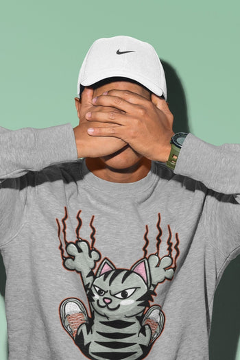 Jordan 1 Seafoam Sneaker Match Tees Scratching Cat Sneaker Tees Jordan 1 Seafoam Sneaker Release Tees Unisex Shirts