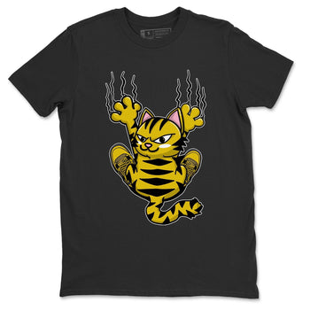 Jordan 4 Lightning Sneaker Match Tees Scratching Cat Sneaker Tees Jordan 4 Lightning Sneaker Release Tees Unisex Shirts