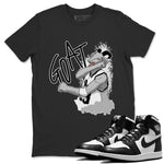 Jordan 1 Black White Sneaker Match Tees Screaming Goat Sneaker Tees Jordan 1 Black White Sneaker Release Tees Unisex Shirts