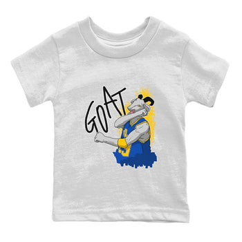 Jordan 1 Game Royal Varsity Maize Sneaker Match Tees Screaming Goat Sneaker Tees Jordan 1 Game Royal Varsity Maize Sneaker Release Tees Kids Shirts