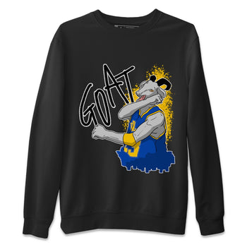 Jordan 1 Game Royal Varsity Maize Sneaker Match Tees Screaming Goat Sneaker Tees Jordan 1 Game Royal Varsity Maize Sneaker Release Tees Unisex Shirts