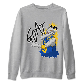 Jordan 1 Game Royal Varsity Maize Sneaker Match Tees Screaming Goat Sneaker Tees Jordan 1 Game Royal Varsity Maize Sneaker Release Tees Unisex Shirts