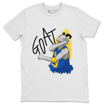 Jordan 1 Game Royal Varsity Maize Sneaker Match Tees Screaming Goat Sneaker Tees Jordan 1 Game Royal Varsity Maize Sneaker Release Tees Unisex Shirts