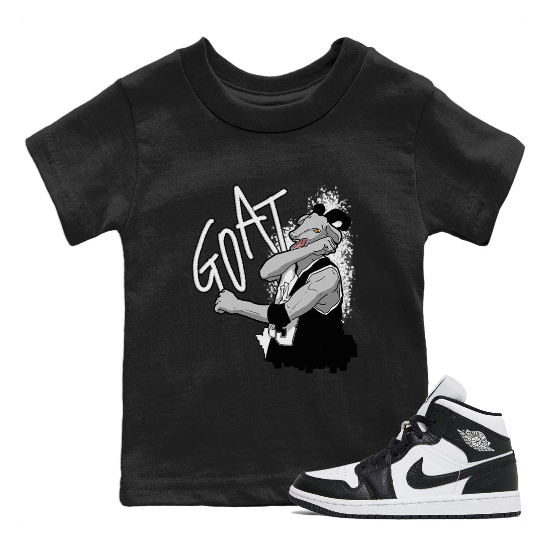 Jordan 1 Homage Sneaker Match Tees Screaming Goat Sneaker Tees Jordan 1 Homage Sneaker Release Tees Kids Shirts