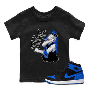 Jordan 1 High OG Royal Reimagined shirt to match jordans Screaming Goat sneaker tees Air Jordan 1 Royal Reimagined SNRT Sneaker Release Tees Crew Neck T-ShirtBaby Toddler Black 1 T-Shirt