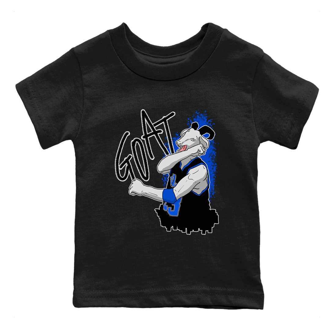 Jordan 1 High OG Royal Reimagined shirt to match jordans Screaming Goat sneaker tees Air Jordan 1 Royal Reimagined SNRT Sneaker Release Tees Crew Neck T-ShirtBaby Toddler Black 2 T-Shirt