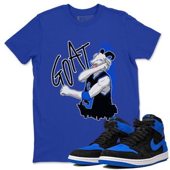 Jordan 1 High OG Royal Reimagined shirt to match jordans Screaming Goat sneaker tees Air Jordan 1 Royal Reimagined SNRT Sneaker Release Tees Crew Neck T-ShirtUnisex Royal Blue 1 T-Shirt