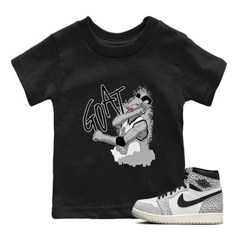 Jordan 1 White Cement Sneaker Match Tees Screaming Goat Sneaker Tees Jordan 1 White Cement Sneaker Release Tees Kids Shirts