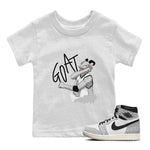 Jordan 1 White Cement Sneaker Match Tees Screaming Goat Sneaker Tees Jordan 1 White Cement Sneaker Release Tees Kids Shirts