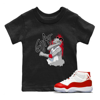 Jordan 11 Cherry Sneaker Match Tees Screaming Goat Sneaker Tees Jordan 11 Cherry Sneaker Release Tees Kids Shirts
