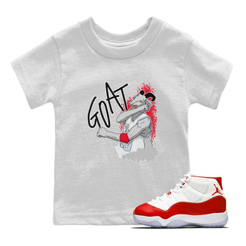 Jordan 11 Cherry Sneaker Match Tees Screaming Goat Sneaker Tees Jordan 11 Cherry Sneaker Release Tees Kids Shirts