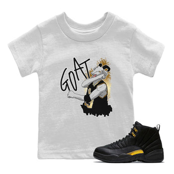 Jordan 12 Black Taxi Sneaker Match Tees Screaming Goat Sneaker Tees Jordan 12 Black Taxi Sneaker Release Tees Kids Shirts
