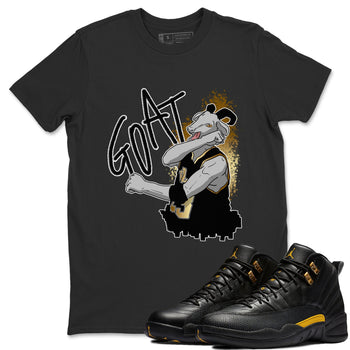 Jordan 12 Black Taxi Sneaker Match Tees Screaming Goat Sneaker Tees Jordan 12 Black Taxi Sneaker Release Tees Unisex Shirts