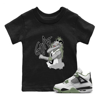 Jordan 4 Seafoam Sneaker Match Tees Screaming Goat Sneaker Tees Jordan 4 Seafoam Sneaker Release Tees Kids Shirts