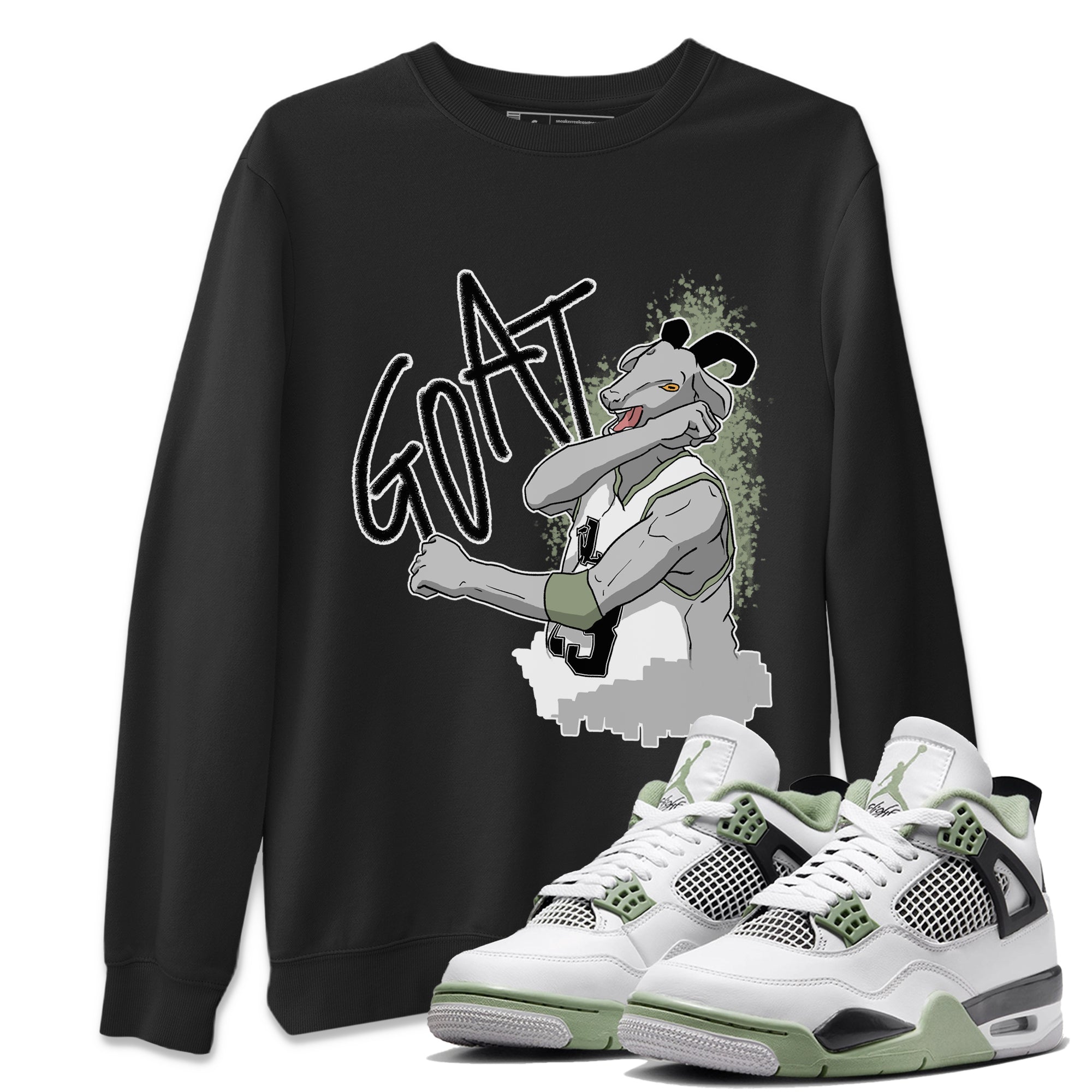 Jordan 4 Seafoam Sneaker Match Tees Screaming Goat Sneaker Tees Jordan 4 Seafoam Sneaker Release Tees Unisex Shirts
