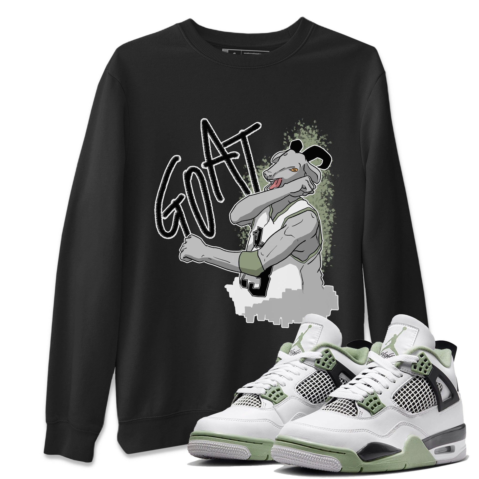 Jordan 4 Seafoam Sneaker Match Tees Screaming Goat Sneaker Tees Jordan 4 Seafoam Sneaker Release Tees Unisex Shirts