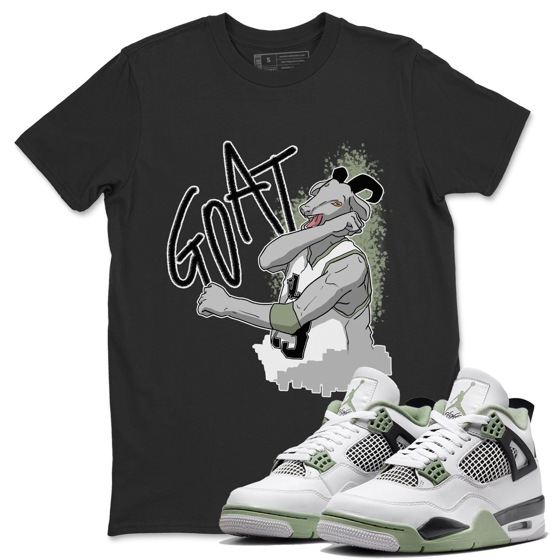 Jordan 4 Seafoam Sneaker Match Tees Screaming Goat Sneaker Tees Jordan 4 Seafoam Sneaker Release Tees Unisex Shirts