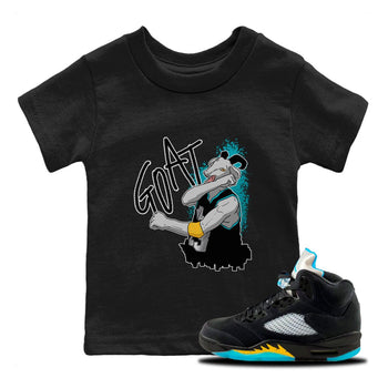 Jordan 5 Aqua Sneaker Match Tees Screaming Goat Sneaker Tees Jordan 5 Aqua Sneaker Release Tees Kids Shirts