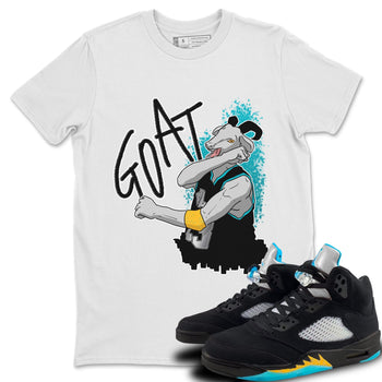 Jordan 5 Aqua Sneaker Match Tees Screaming Goat Sneaker Tees Jordan 5 Aqua Sneaker Release Tees Unisex Shirts