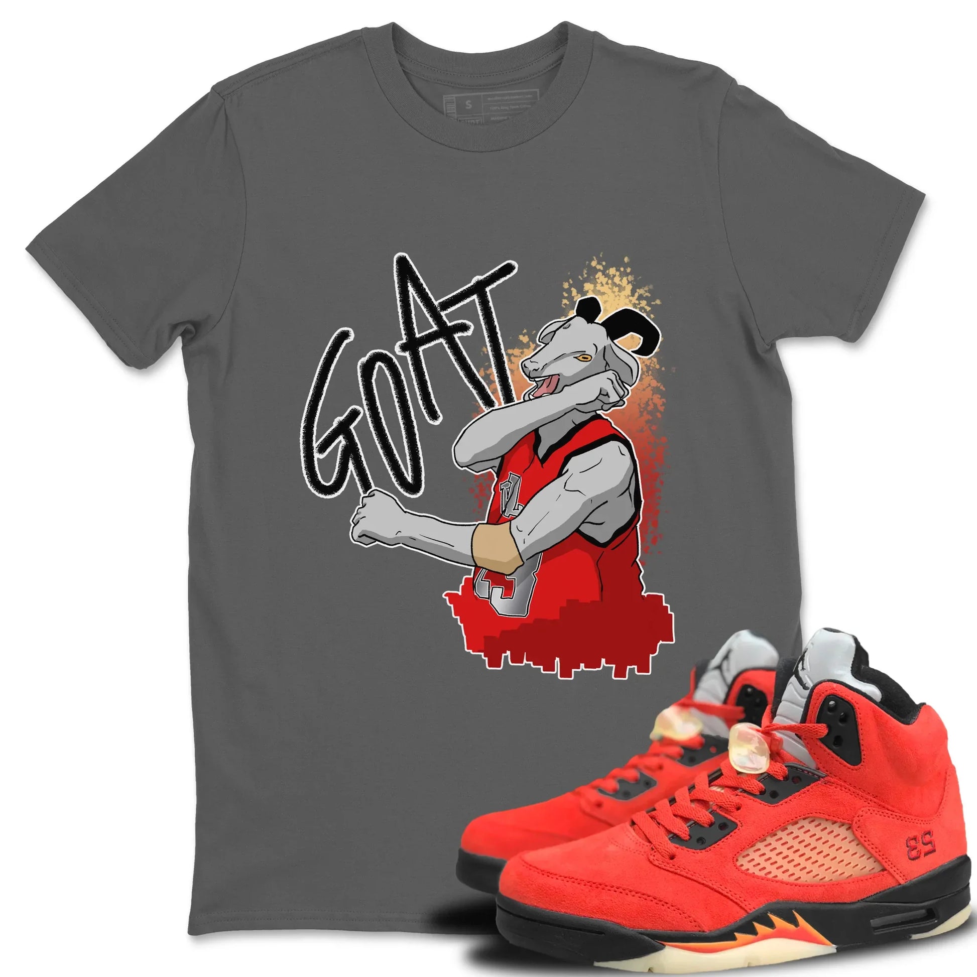 Jordan 5 Mars For Her Sneaker Match Tees Screaming Goat Sneaker Tees Jordan 5 Mars For Her Sneaker Release Tees Unisex Shirts