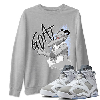 Jordan 6 Cool Grey Sneaker Match Tees Screaming Goat Sneaker Tees Jordan 6 Cool Grey Sneaker Release Tees Unisex Shirts