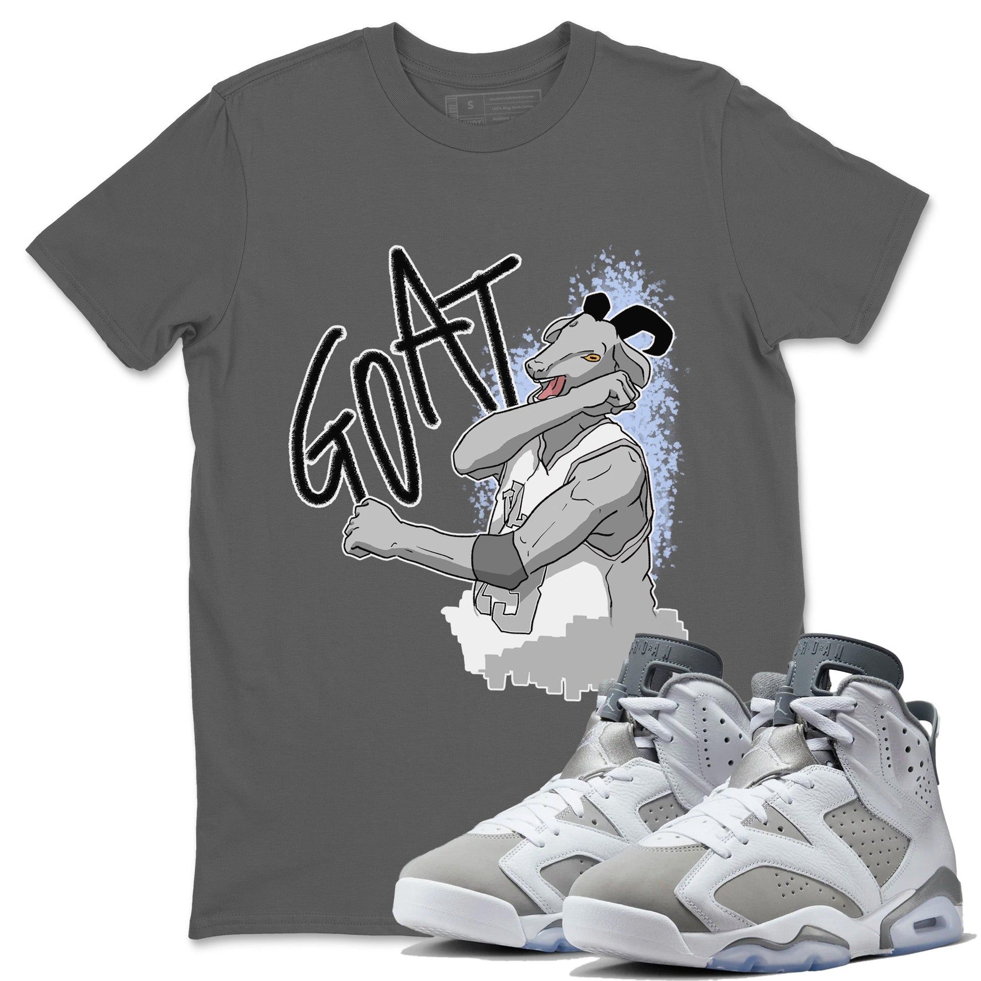 Jordan 6 Cool Grey Sneaker Match Tees Screaming Goat Sneaker Tees Jordan 6 Cool Grey Sneaker Release Tees Unisex Shirts