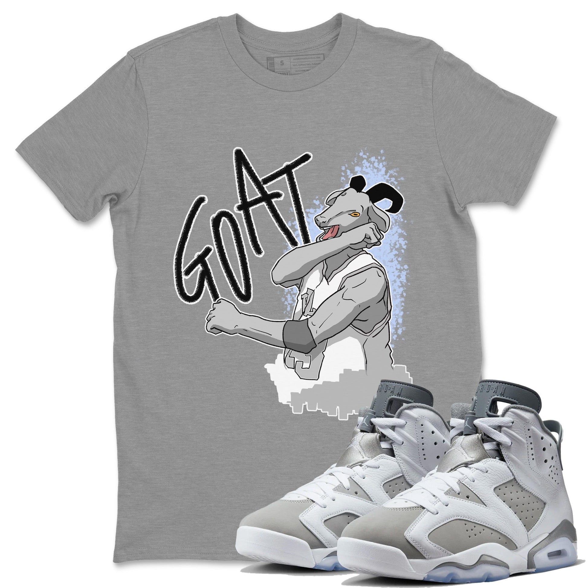 Jordan 6 Cool Grey Sneaker Match Tees Screaming Goat Sneaker Tees Jordan 6 Cool Grey Sneaker Release Tees Unisex Shirts