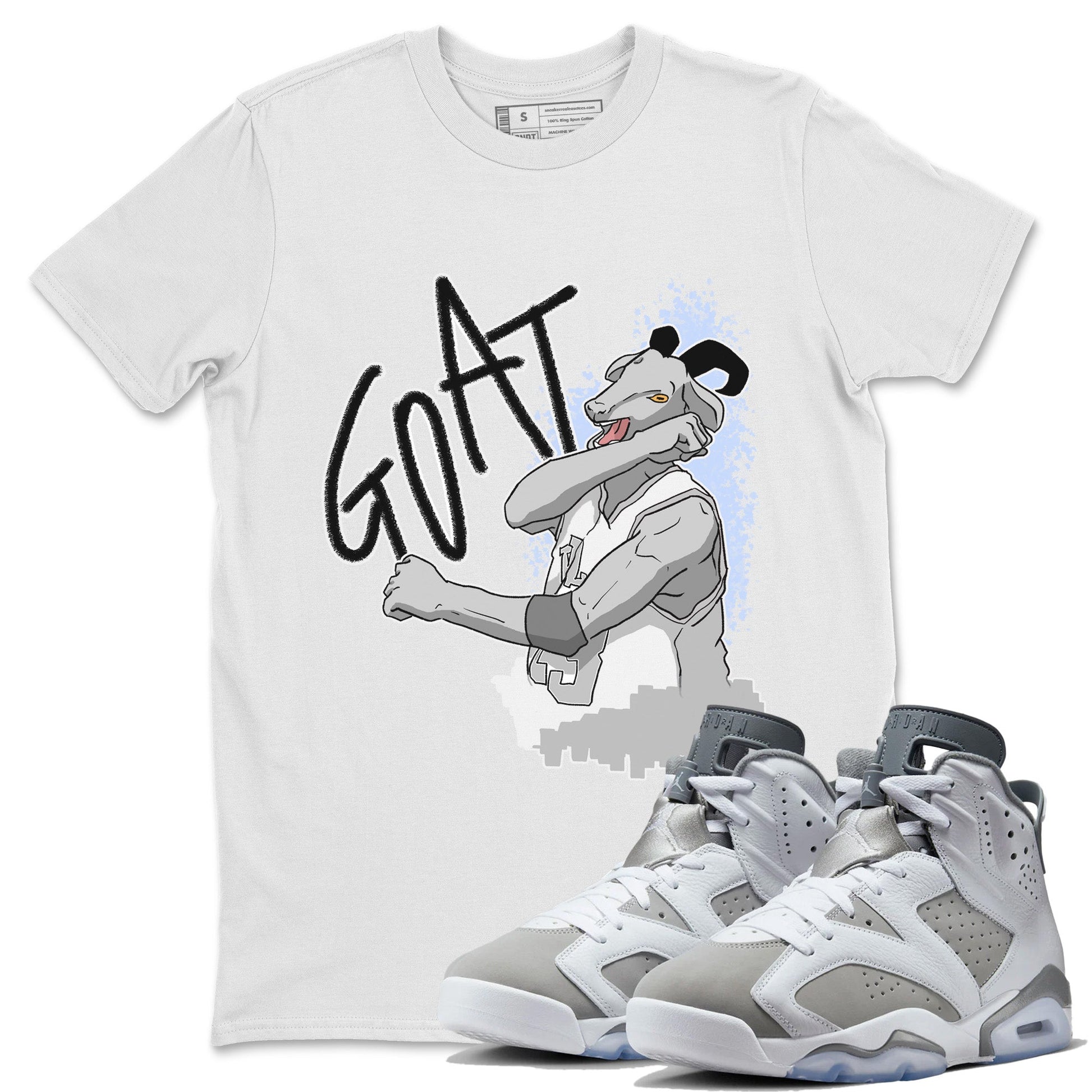 Jordan 6 Cool Grey Sneaker Match Tees Screaming Goat Sneaker Tees Jordan 6 Cool Grey Sneaker Release Tees Unisex Shirts