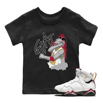 Jordan 7 Cardinal Sneaker Match Tees Screaming Goat Sneaker Tees Jordan 7 Cardinal Sneaker Release Tees Kids Shirts