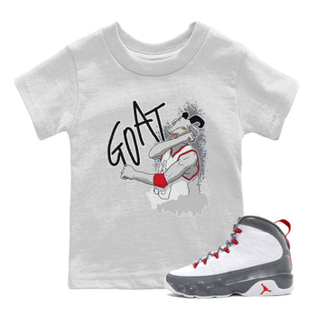 Jordan 9 Fire Red Sneaker Match Tees Screaming Goat Sneaker Tees Jordan 9 Fire Red Sneaker Release Tees Kids Shirts