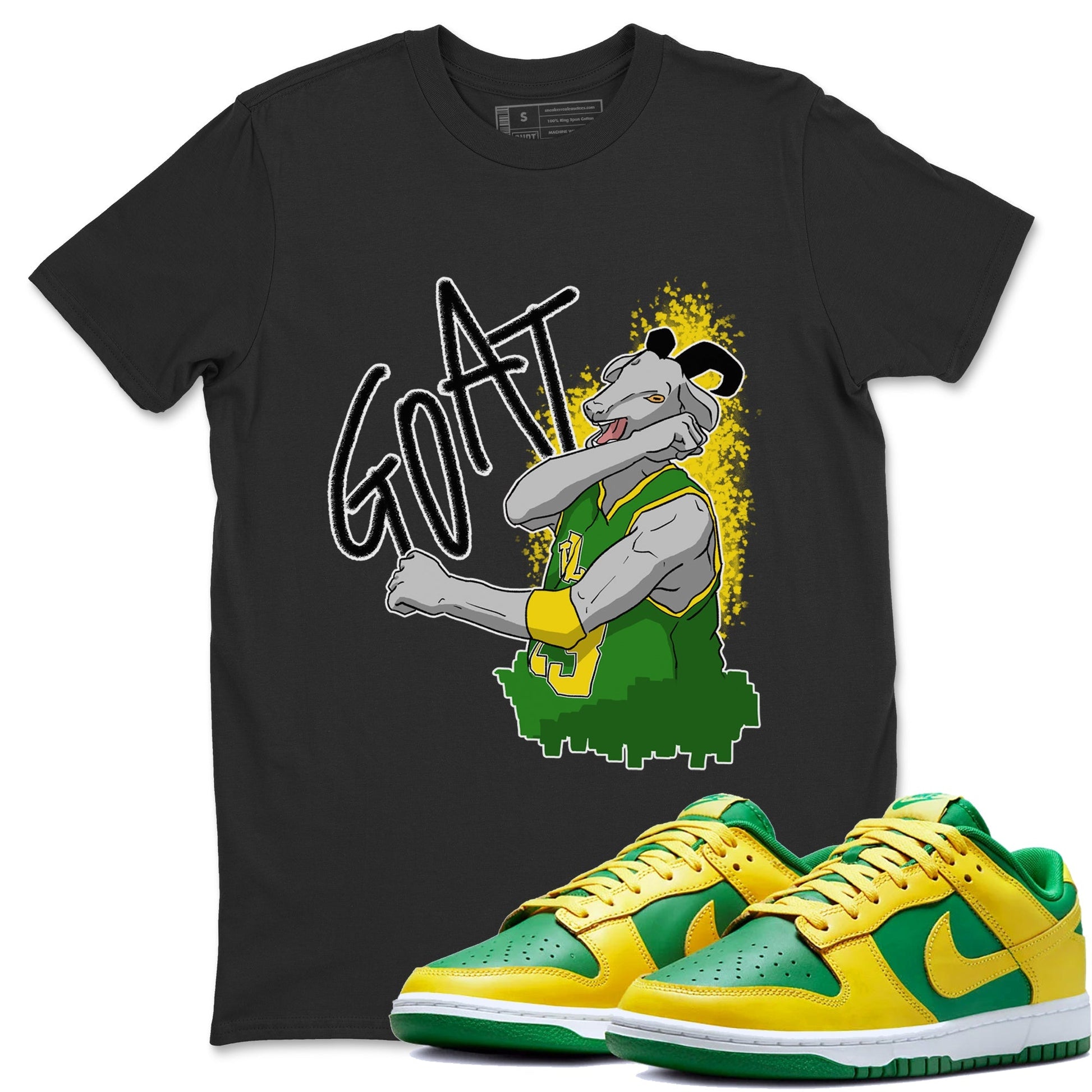 Dunk Reverse Brazil Sneaker Match Tees Screaming Goat Sneaker Tees Dunk Reverse Brazil Sneaker Release Tees Unisex Shirts