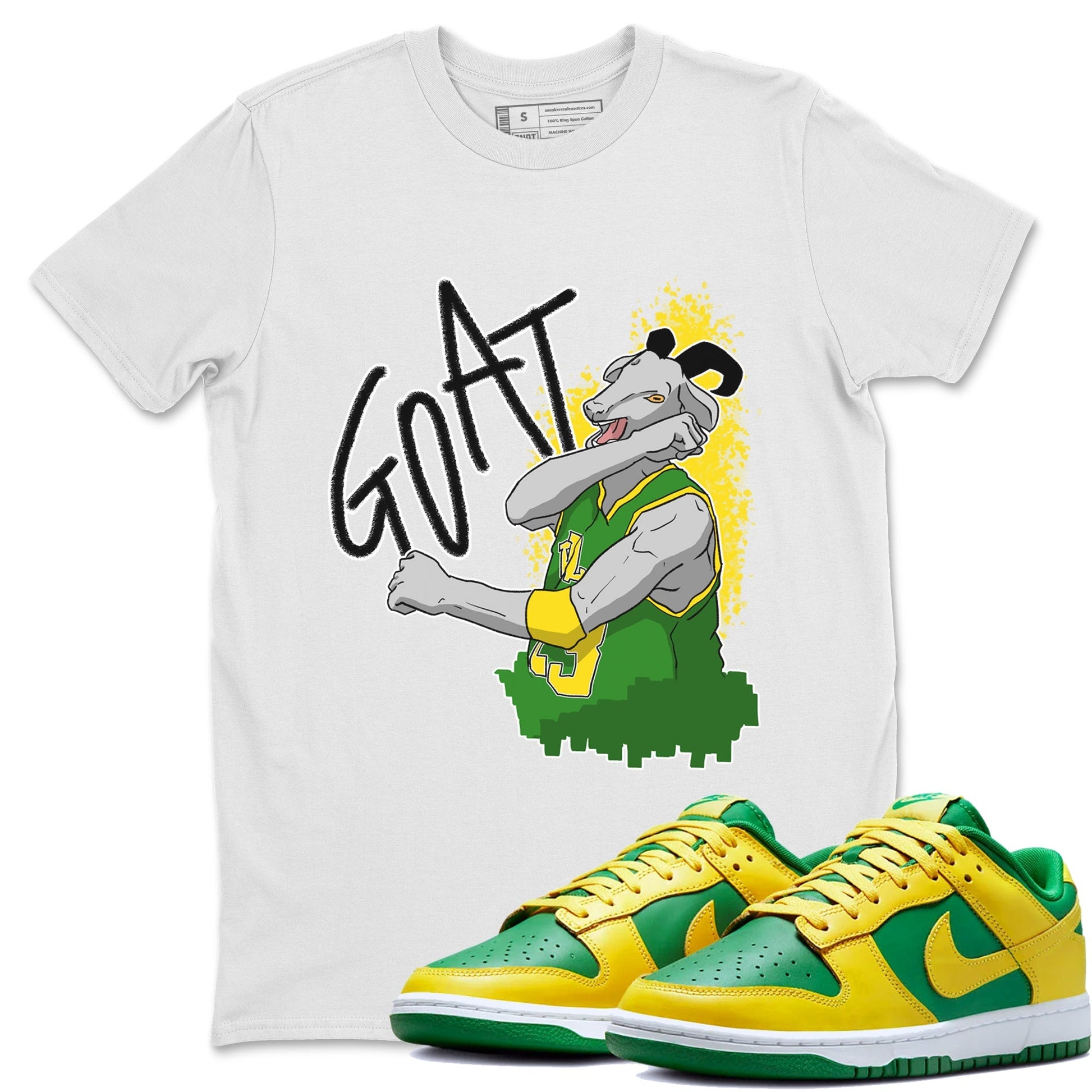 Dunk Reverse Brazil Sneaker Match Tees Screaming Goat Sneaker Tees Dunk Reverse Brazil Sneaker Release Tees Unisex Shirts