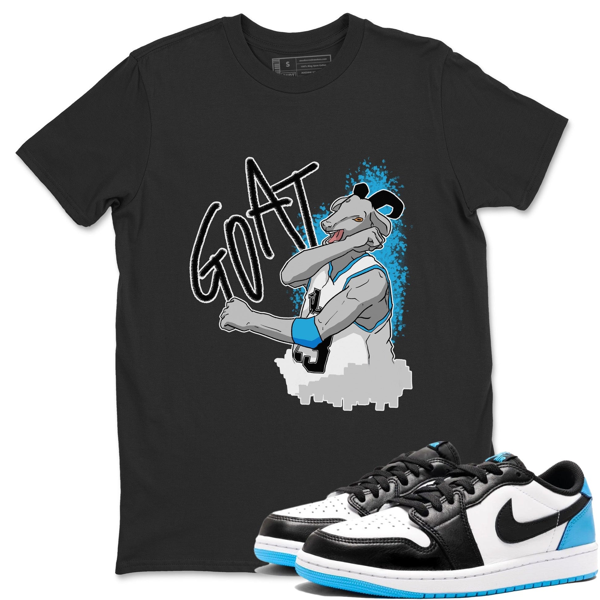 Jordan 1 Powder Blue Sneaker Match Tees Screaming Goat Sneaker Tees Jordan 1 Powder Blue Sneaker Release Tees Unisex Shirts