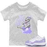 Jordan 11 Pure Violet Sneaker Match Tees Screaming Goat Sneaker Tees Jordan 11 Pure Violet Sneaker Release Tees Kids Shirts