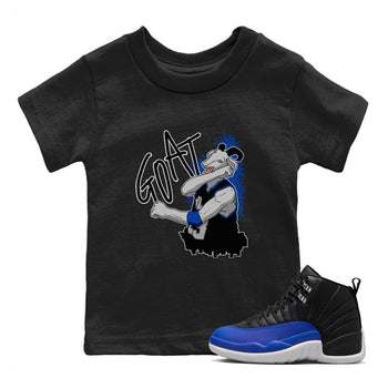 Jordan 12 Hyper Royal Sneaker Match Tees Screaming Goat Sneaker Tees Jordan 12 Hyper Royal Sneaker Release Tees Kids Shirts