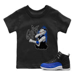 Jordan 12 Hyper Royal Sneaker Match Tees Screaming Goat Sneaker Tees Jordan 12 Hyper Royal Sneaker Release Tees Kids Shirts