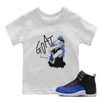 Jordan 12 Hyper Royal Sneaker Match Tees Screaming Goat Sneaker Tees Jordan 12 Hyper Royal Sneaker Release Tees Kids Shirts