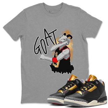 Jordan 3 Black Gold Sneaker Match Tees Screaming Goat Sneaker Tees Jordan 3 Black Gold Sneaker Release Tees Unisex Shirts