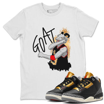 Jordan 3 Black Gold Sneaker Match Tees Screaming Goat Sneaker Tees Jordan 3 Black Gold Sneaker Release Tees Unisex Shirts
