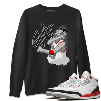 Jordan 3 Fire Red Sneaker Match Tees Screaming Goat Sneaker Tees Jordan 3 Fire Red Sneaker Release Tees Unisex Shirts