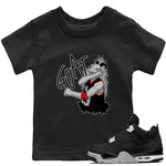 Jordan 4 Black Canvas Sneaker Match Tees Screaming Goat Sneaker Tees Jordan 4 Black Canvas Sneaker Release Tees Kids Shirts