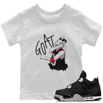 Jordan 4 Black Canvas Sneaker Match Tees Screaming Goat Sneaker Tees Jordan 4 Black Canvas Sneaker Release Tees Kids Shirts