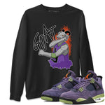 Jordan 4 Canyon Purple Sneaker Match Tees Screaming Goat Sneaker Tees Jordan 4 Canyon Purple Sneaker Release Tees Unisex Shirts
