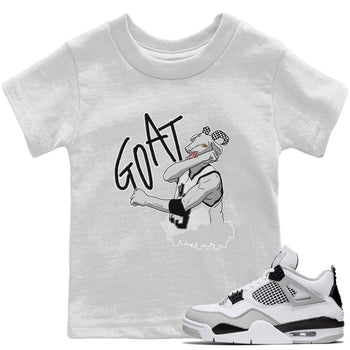 Jordan 4 Military Black Sneaker Match Tees Screaming Goat Sneaker Tees Jordan 4 Military Black Sneaker Release Tees Kids Shirts